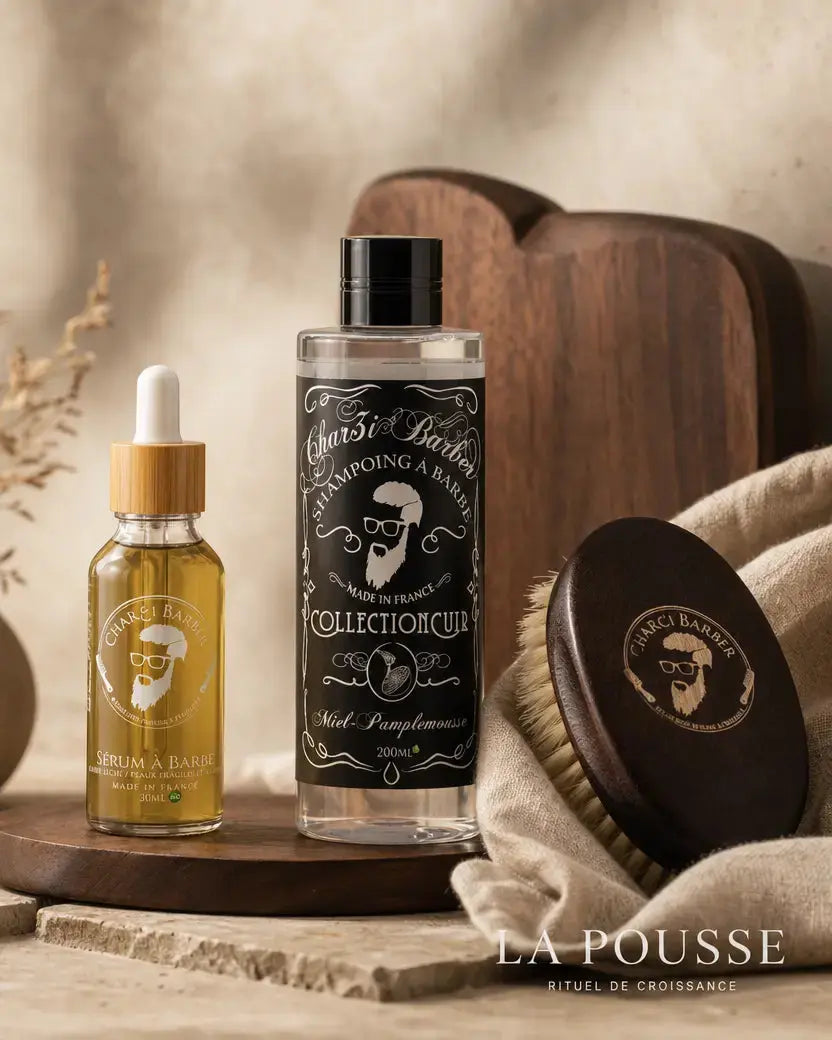 Coffret AL-NUMUW Char3i Barber posé, le coffret pour démarrer ton rituel barbe