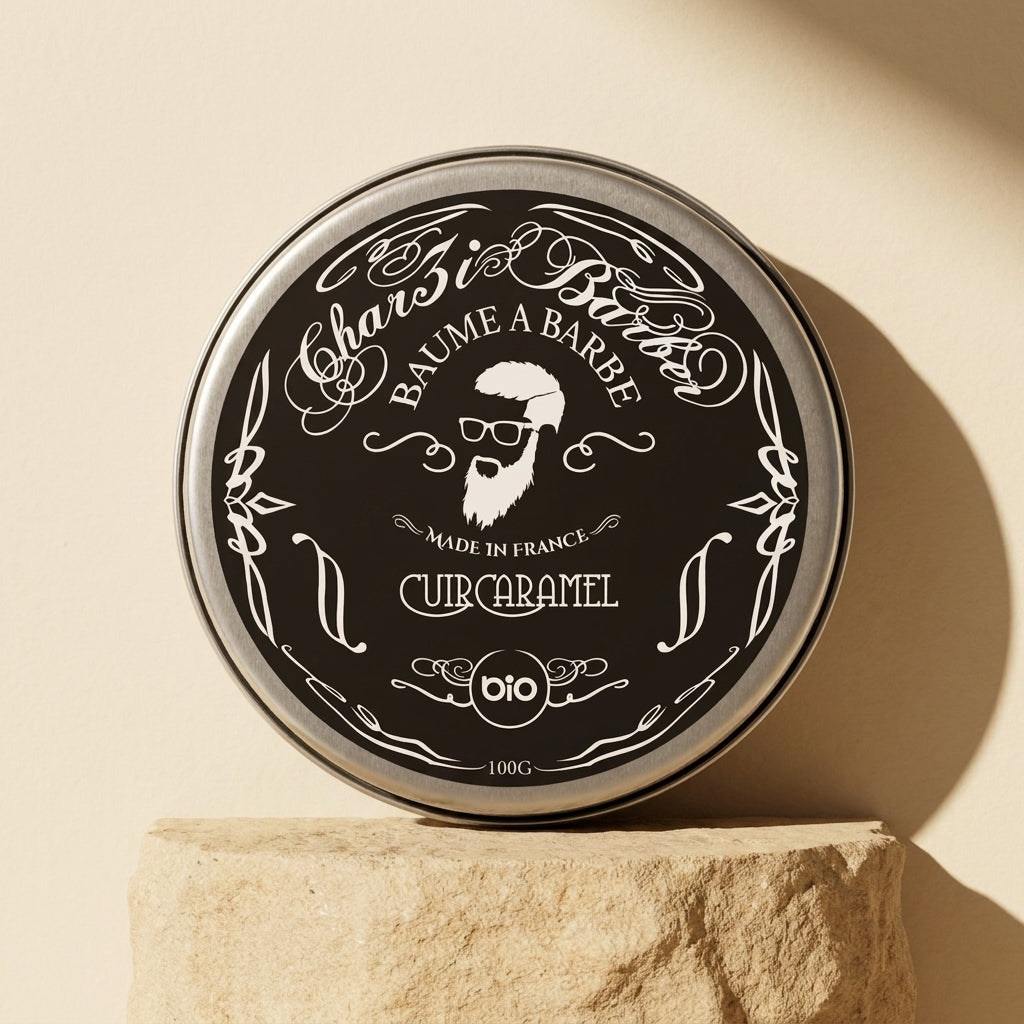 Pot Baume à Barbe Bio au Beurre de Karité SABR — Char3i Barber