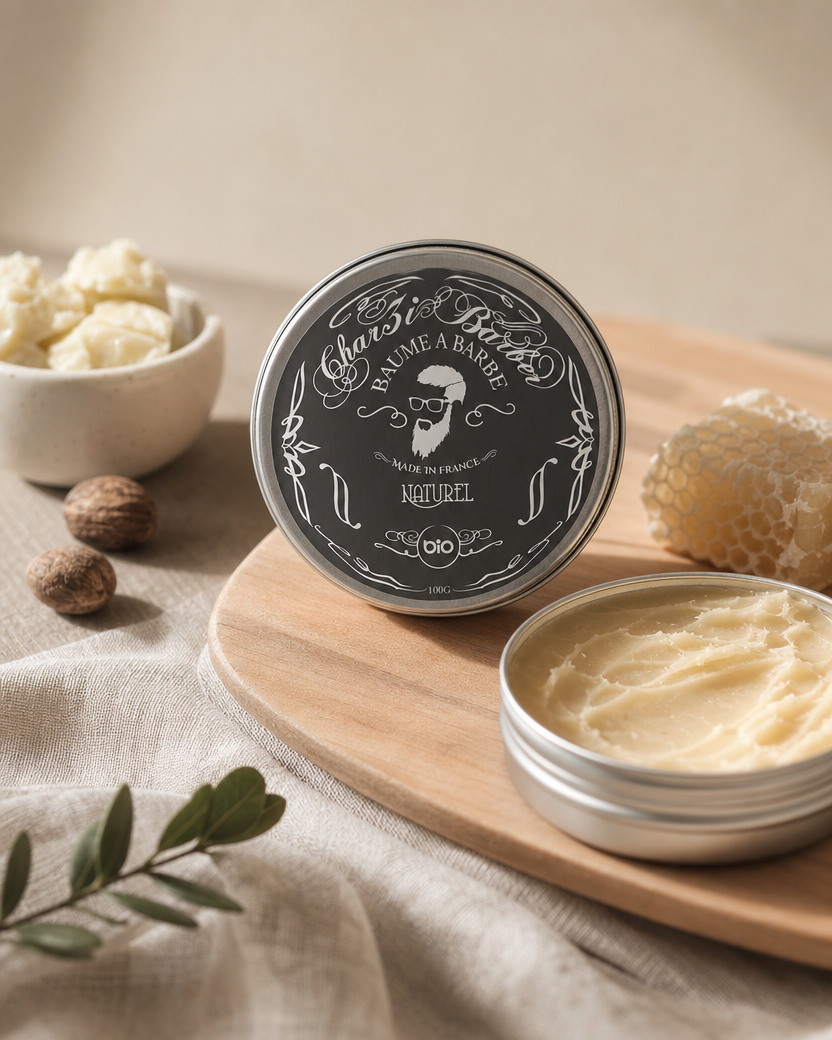 Baume à Barbe Nourrissant au Beurre de Karité Bio - SABR — Soin Barbe Halal Char3i Barber (7)