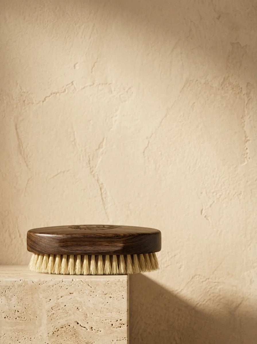 Brosse à Barbe de Finition en Poils Naturels — YADAN — Soin Barbe Halal Char3i Barber (2)