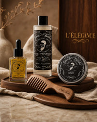 Coffret Soin Barbe au Ricin — Pack AL WAQAAR — Soin Barbe Halal Char3i Barber (1)