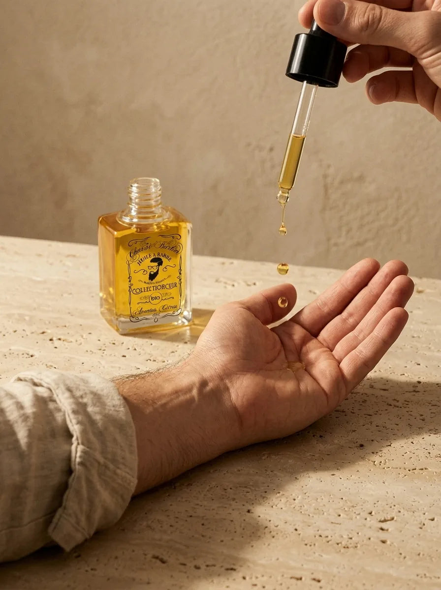 Huile à Barbe Bio au Ricin Parfumé — ZAYT — Soin Barbe Halal Char3i Barber (3)