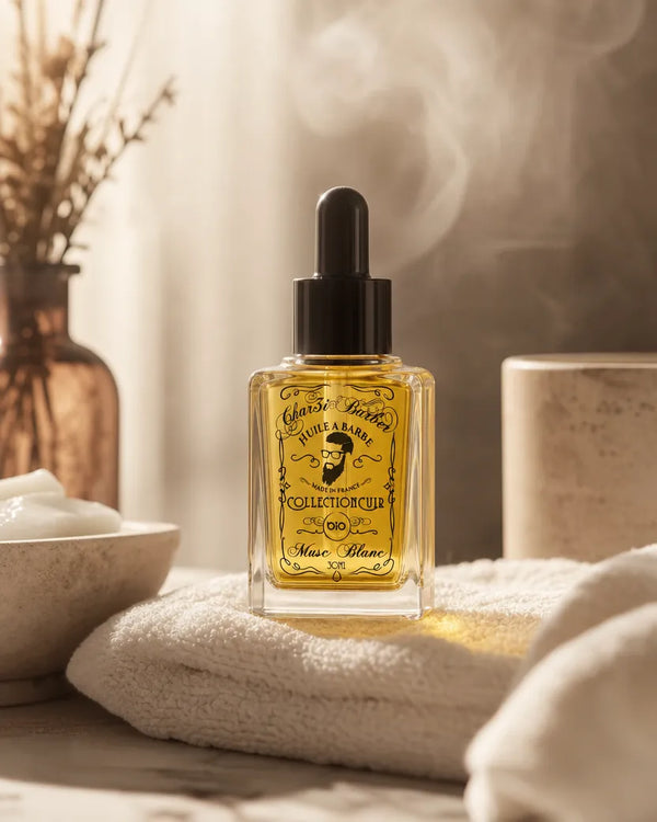 Huile à barbe parfum Musc Blanc Char3i Barber