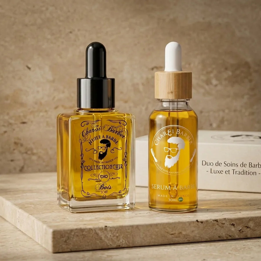 Pack Duo Rituel : Huile ZAYT, Sérum QUWWA et Peigne en bois SIHAAM offert Char3i Barber