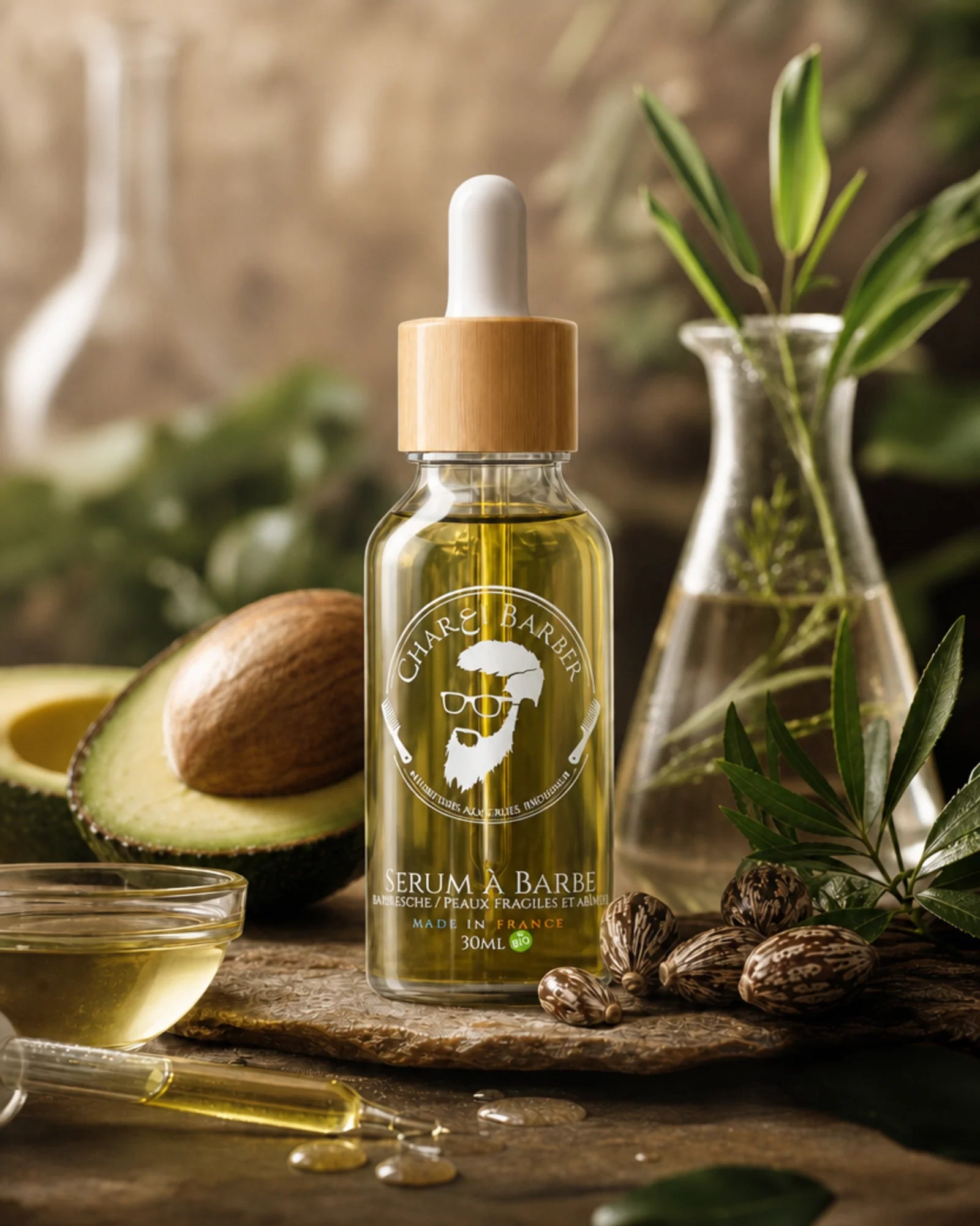 Sérum barbe Char3i Barber, soin fortifiant