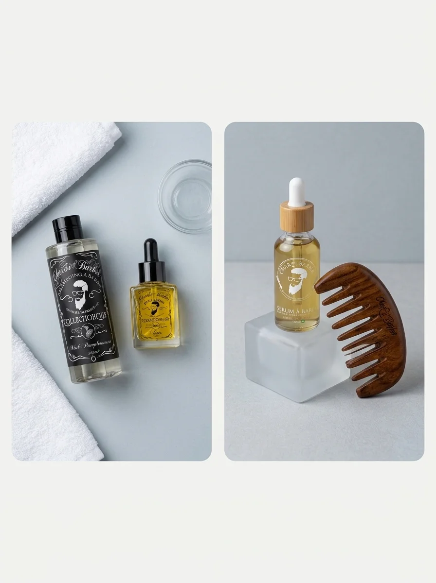 Routine de soins barbe Char3i Barber avec ZAYT, QUWWA et GHUSL — Vue 1